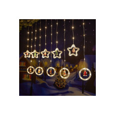 Створіть святковий затишок зірка-коло з іграшкою: Гірлянда Штора SFK-23 Створіть святковий затишок зірка-коло з іграшкою: Гірлянда Штора SFK-23